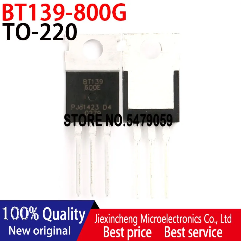 

New original BT139-800G BT139 BT139-800 TO220 Bidirectional thyristor 10PCS