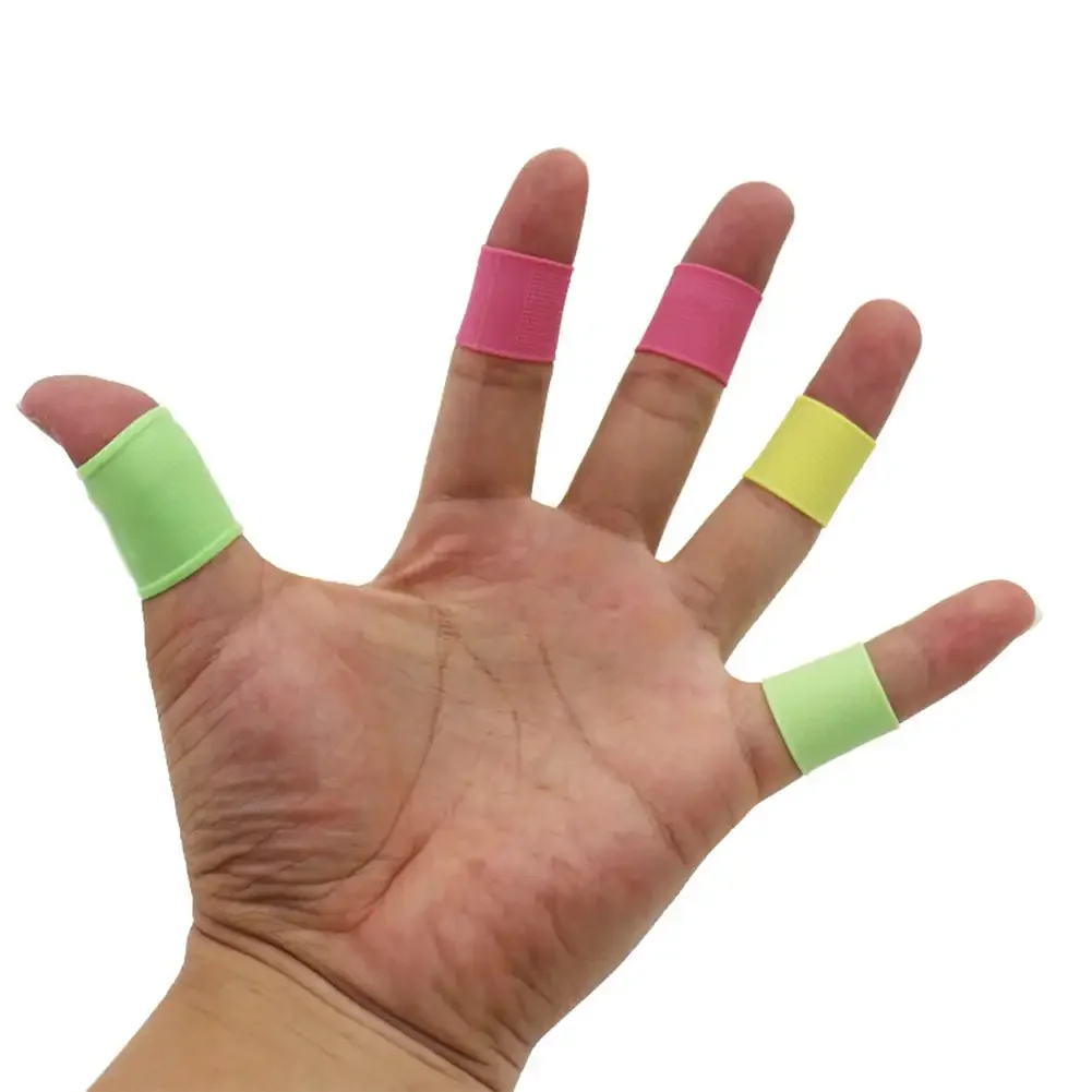 10Pcs Silicone Golf Finger Sleeves Finger Band Sports Non-Slip Hand Protector Support for Basketball Baseball Tennis Bowling