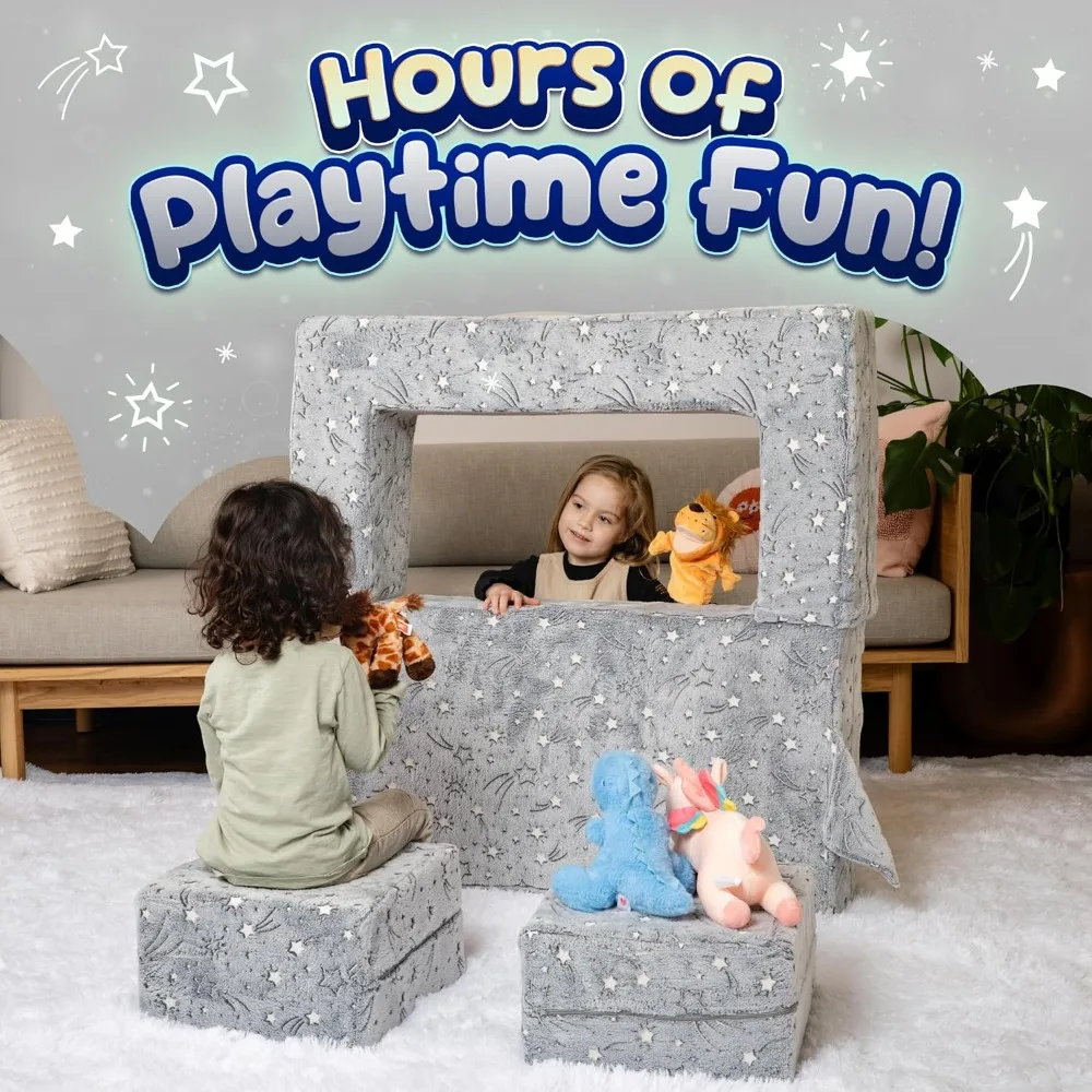 Childs Couch - Modular Kids Play Couch Set, Toddler Sofa, Childs Sofa, Kid Couch, Toddler Couch, Foam Playroom Couch for Kids 4