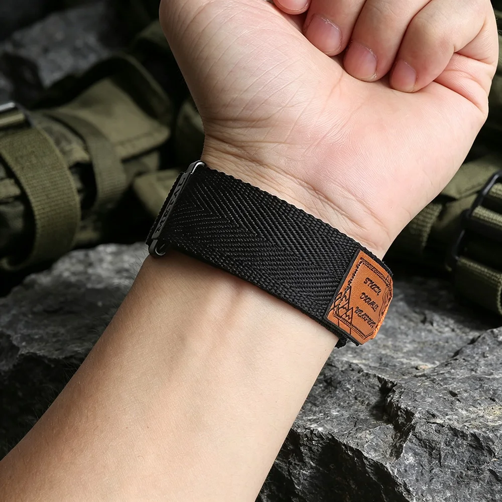 Stylish Loop Nylon Sports Band - Fashion Bracelet Strap, Multiple Sizes