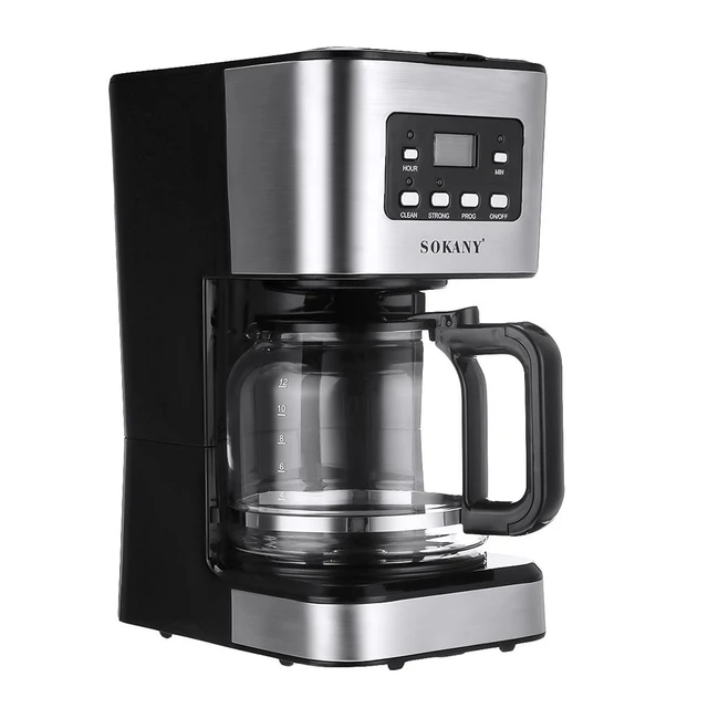 Coffee Maker Black 12 Cup Drip - AliExpress