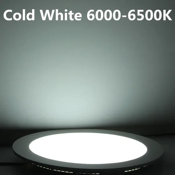 초박형 LED 패널 다운라이트 3W 6W 9W 12W15W 25W 원형/사각형 LED 천장 매립등 AC85-265V LED 패널 램프