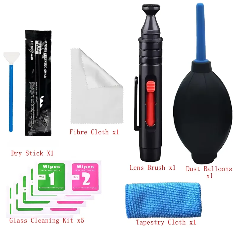 Professional Camera Cleaning Kit with Air Blower and Multi-Purpose Tools