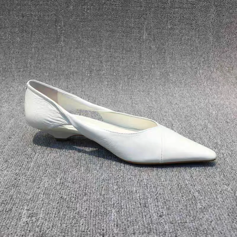 Pointed Toe Women Sexy Shoes Flats Shallow Sandals 2024 Designer New Dress Shoes Walking Luxury Trend Cozy Female Zapatillas 2