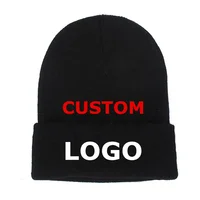 Custom Design Your Own Beanie Beanie Print or Embroider Text LOGO Men Winter Hats for Women Skullies Beanies