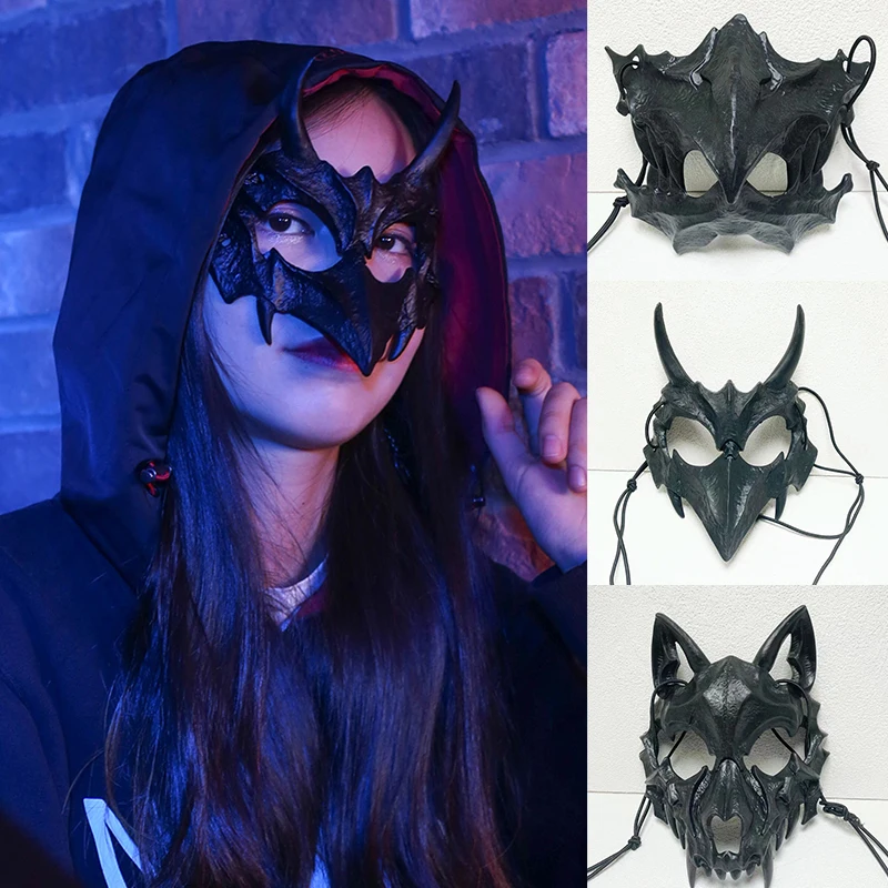 1pcs Full Face Mask Hand-painted Halloween Masquerade Scary Party Supplies Cosplay  Costume Accessory Props - Masks & Eyewear - AliExpress