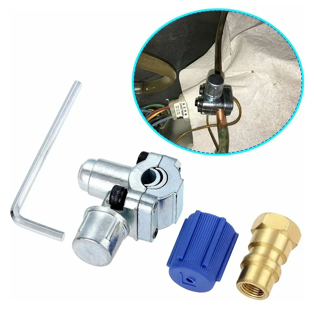 A/C Retrofit Valve & Bpv31 Bullet Piercing Tap Kit Per Refrigerante R12 R22 R134A Ap4502525 Bpv31D Gpv14 Nuovo
