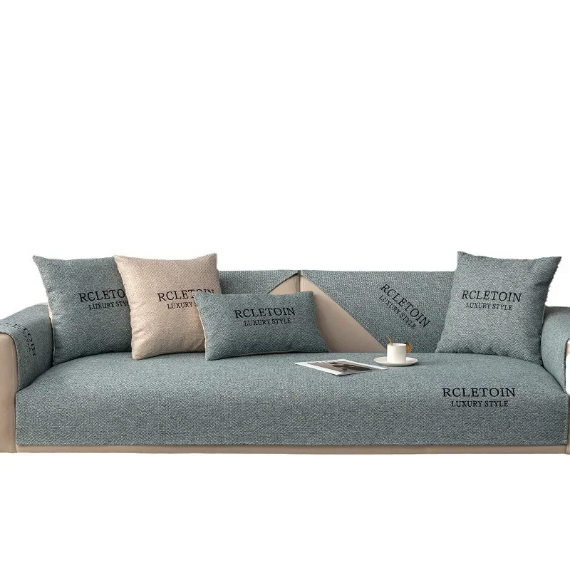 Solid Color Simple Sofa Slipcover Dustproof Sofa Cushion Protective Cover Suitable for Bedroom, Office, Living Room, Home Decor 6