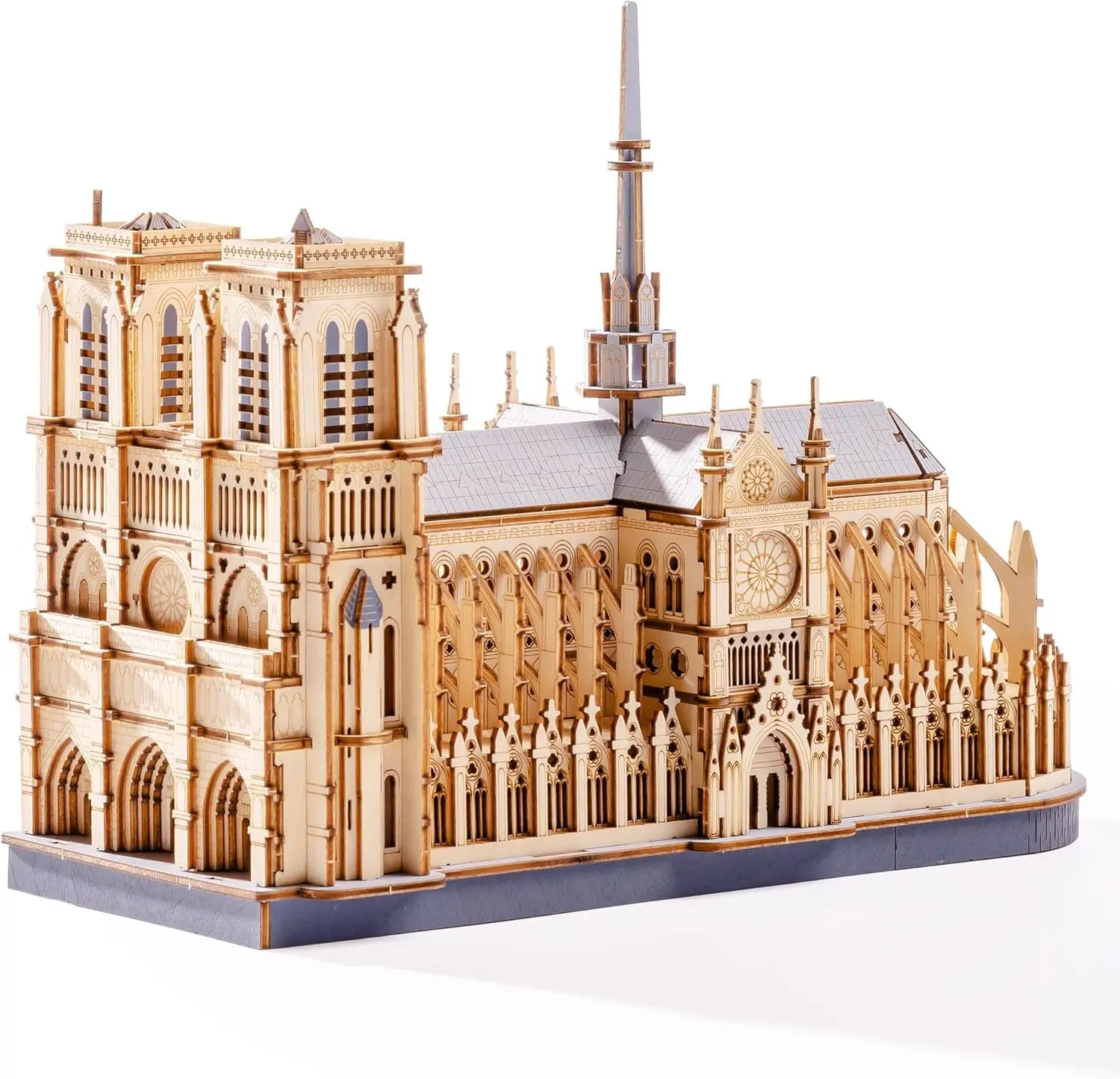 Robotime Rokr 3D Puzzle Paris Cathedral Wooden Model Kit for Adults to build DIY Toy Building Construction Craft Kits Ideal Gift 1
