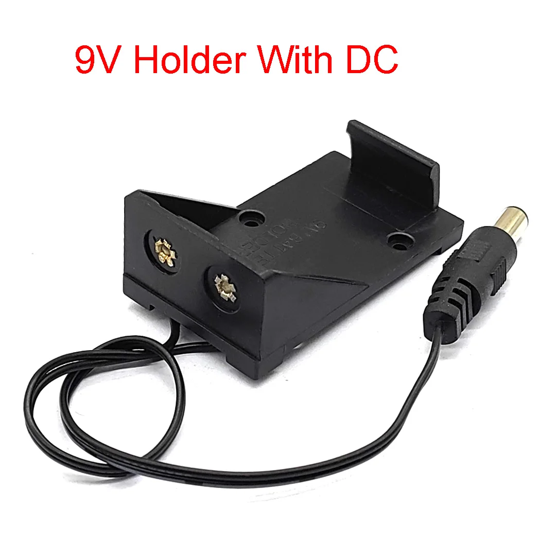 Battery Holder 9V battery holder box cover ON/OFF switch cable DC head case DIY