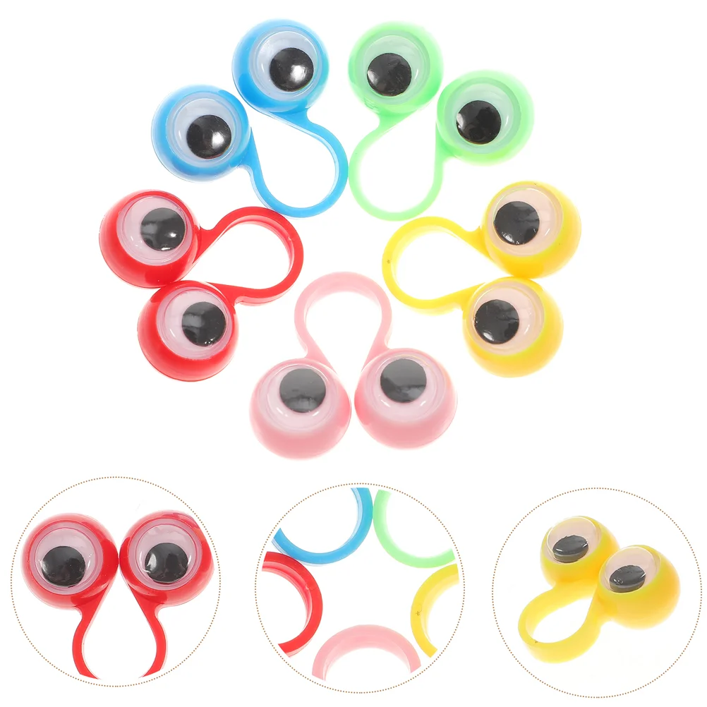 

30pcs Interesting Eyeball Finger Kids Kids Toys Lovely Kids Playthings Children Finger Playthings (Random Color)