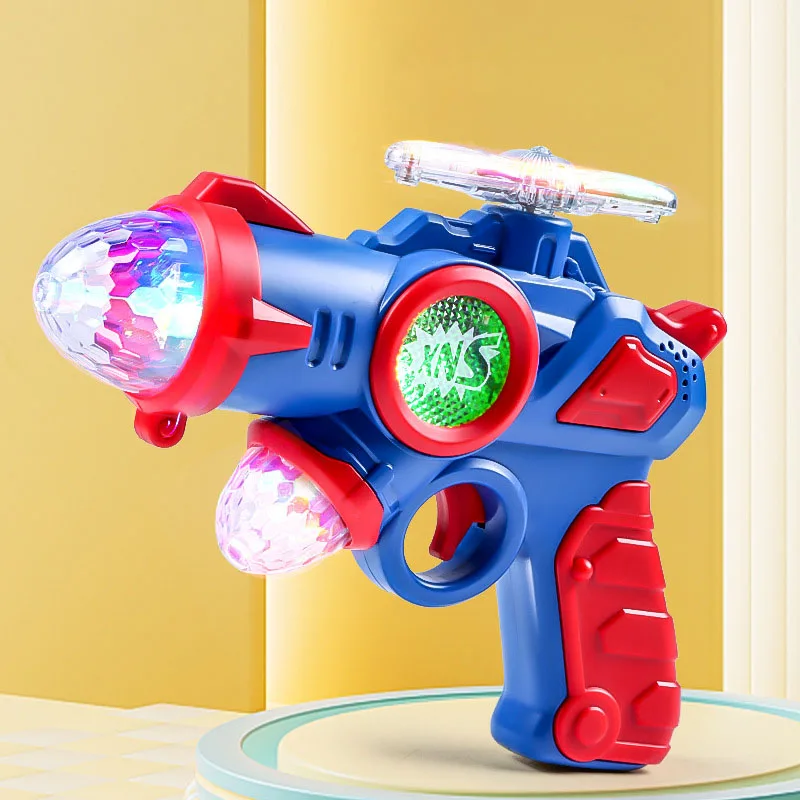 ChildrensElectricSoundandLightGunToyRotatingColorful
