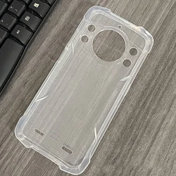 Durable Soft TPU Clear Black Silicone Protective Phone Case Cover for Cubot Kingkong 9 (Clear)