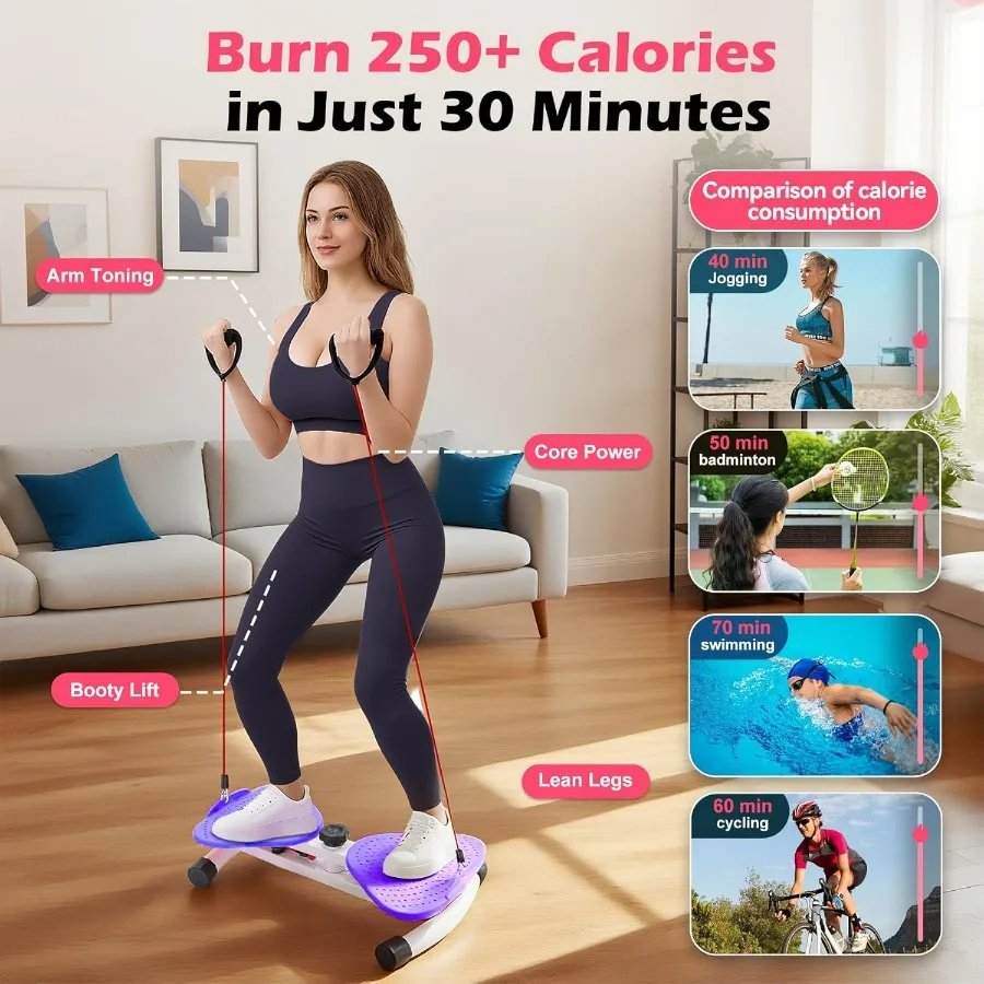 Waist Twisting Machine, Ab Twister for Home Workout, Twister Board for Exercise, Full Body Slimming & Core Training, Twist Machi