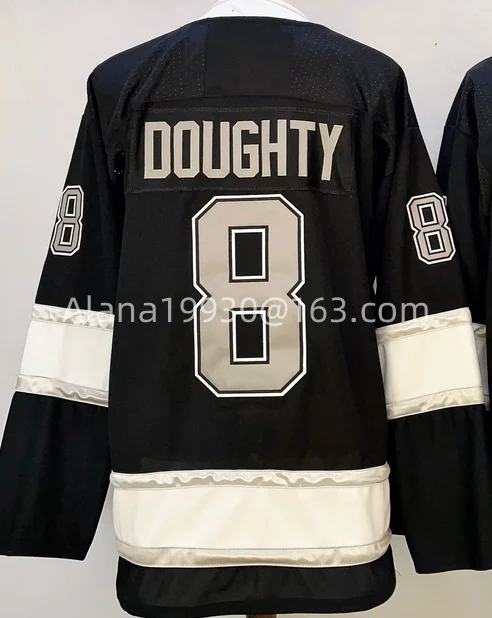 사용자 정의 아이스 하키 스티치 저지 이름 번호 Gretzky Kopitar Doughty Kempe Fiala 남성 여성 및 청소년을위한 유니폼