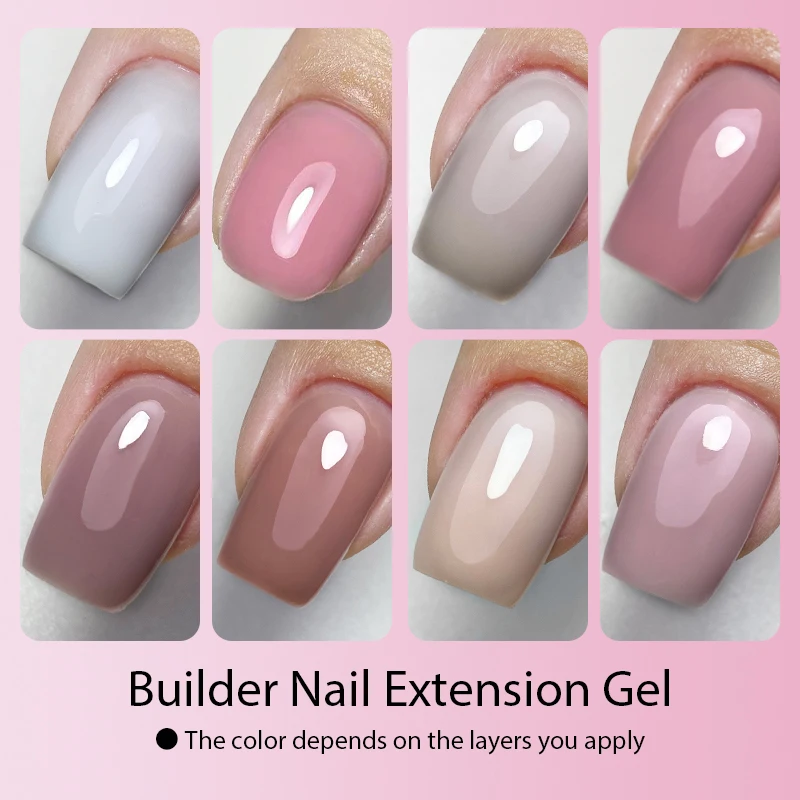 ⭐︎Mariete⭐︎#2808 6mm ３パックおまとめセット MSHARE Nude Pink Builder Extension Gel Nail Kit/3PC for
