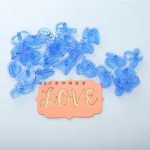  DIY Alphabet Number Letter Cake Mold 3D Biscuit Stamp Cookie Embosser Cutter Fondant Cake Decorating Molds Baking Accessories 