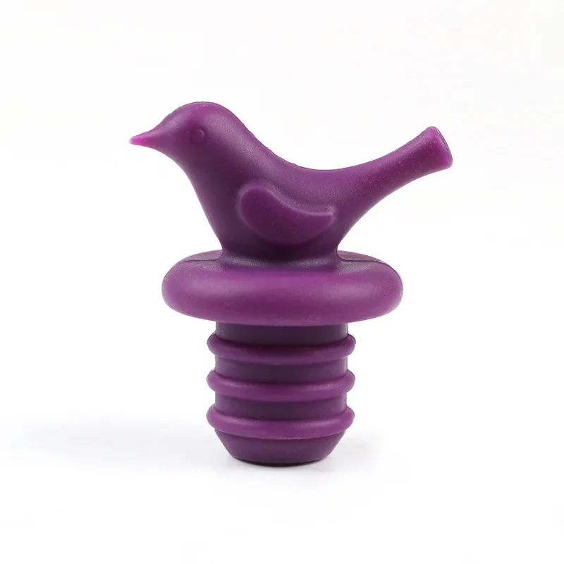 Creative Bird Design Wine Stopper Silicone Wine Cork Stopper Plug Cover Bottle Caps Bottle Pourer Stoppers wine stopper wine stoppers bottle pourer