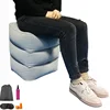 Inflatable Travel Foot Rest Pillow Airplane Train Car Foot Rest Cushion Inflatable Body Pillow Cushion With Storage Bag 2