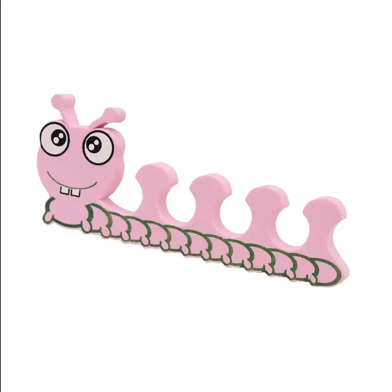 50Pcs/Lot Toe Separator Nail Art Caterpillar EVA Soft Toe Fingers Foots Nail Art Tools Practice Manicure Pedicure Foot Braces