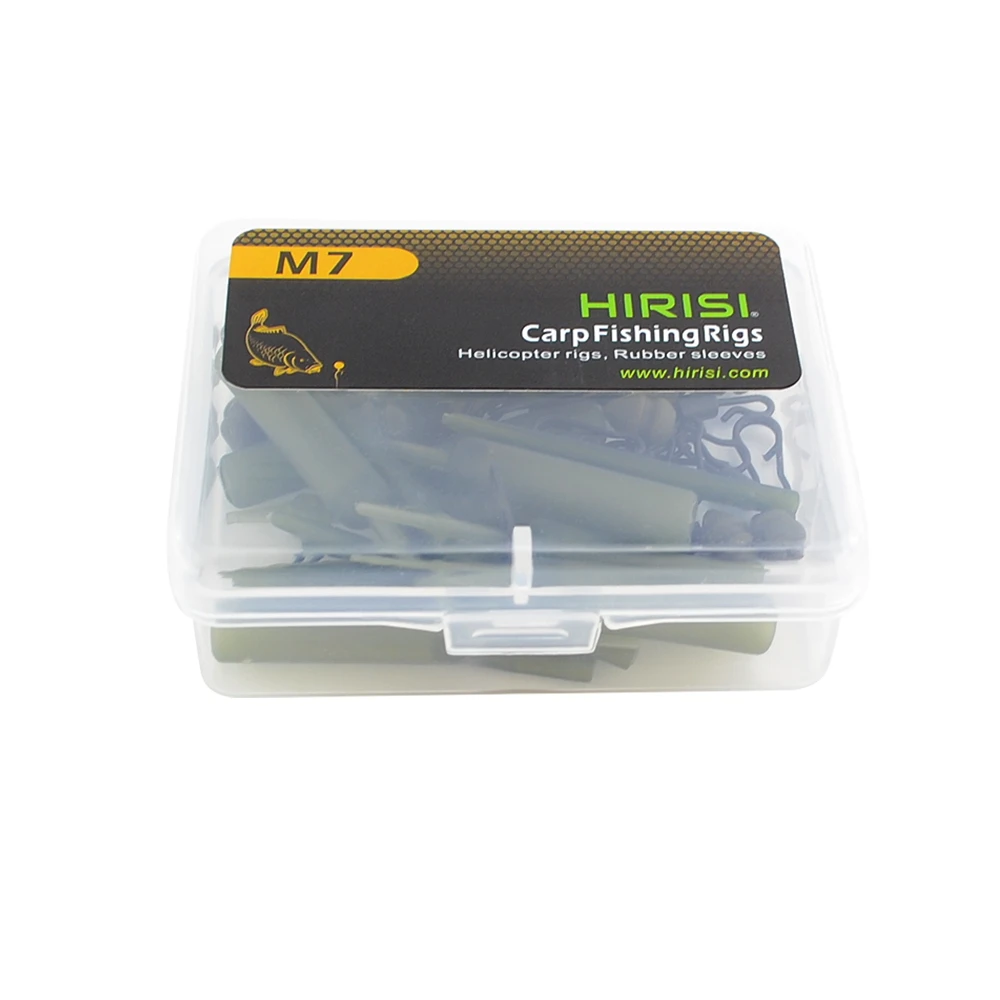 Hirisi Carp Fishing Rig Kit - Ready-to-Use Tackle with Swivel Snaps & Hook Sleeves