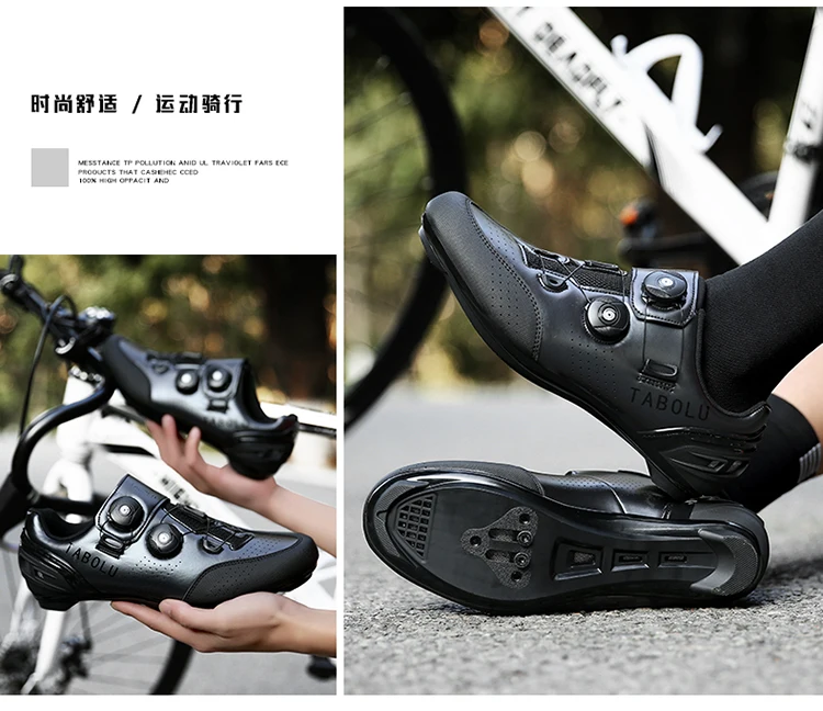 Radsportschuhe MTB Rennradschuhe für Herren und Damen Renn- und Wetterschuhe mit Selbstverriegelung SPD Rutschfeste Flats MTB oder Rennrad-Sneaker – Detail 14
