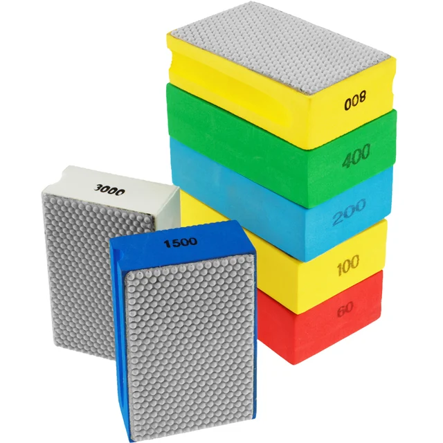 14 Tamponi Lucidatura Diamantati - Per Pietra, Vetro, Piastrelle, 4 Granature - Foto 9