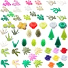Bricks City MOC Plants Accessories Big Pine Tree Branch Bush Green Grass Flower Building Bricks 2417 2423 4727 6255 30176 33291 1