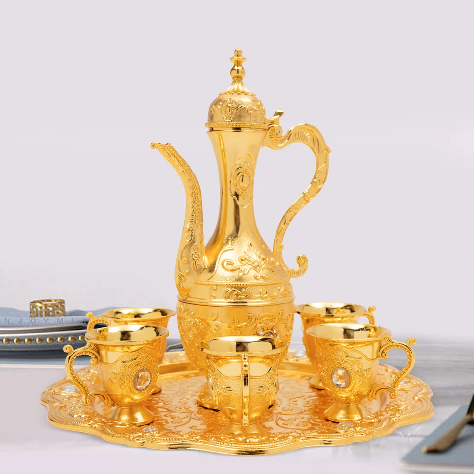 Elegant Vintage Turkish Coffee and Tea Set
