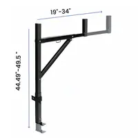 250 lbs Truck Rack Extendable Truck Ladder Rack Steel Ladder Rack for Duty Truck Bed Rack for Kayak Surfboard Lumber Ladder 2