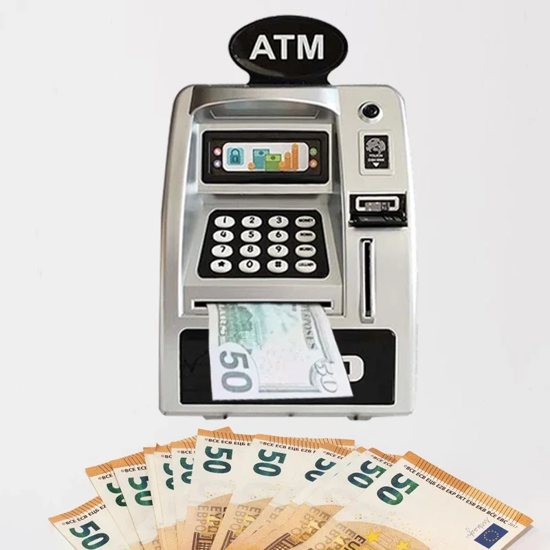 Atm Insurance Banks, Money Bank, Safe for Money, ATM Machine Piggy Bank 5