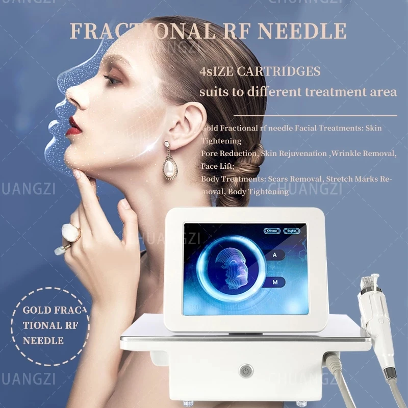 

2024 Fractional RF Frequency Micro Beauty Machine For Stretch Mark Scar Acne Remove Face Lifting Body Treatment