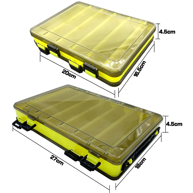 Fishing Lure Box Large 10/12 Compartments Fishing Tackle Box Lure Storage  Double Sided High Strength Fishing Case Accessories - Fishing Tackle Boxes  - AliExpress