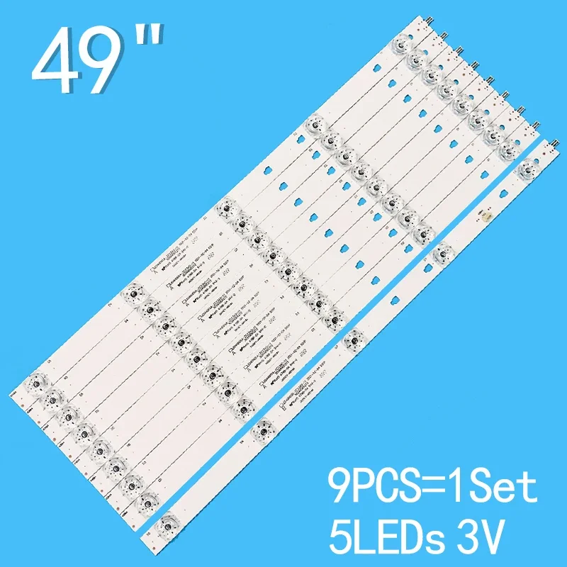 LED backlight strip For 49D05A-ZC23AG-03 LS50A51 U50H3 49D05B-ZC29AG-01 V500DJ6-QE1 50C61 LT-49MA875  49D05A  49D05B for 65hr330m06a6 65d1800 65c4 tcl65d06 zc29ag 01 ple 65s08uhd ple65s08uhd th 65ffx435q lvu650lgdx 303tc650031 303tc650032