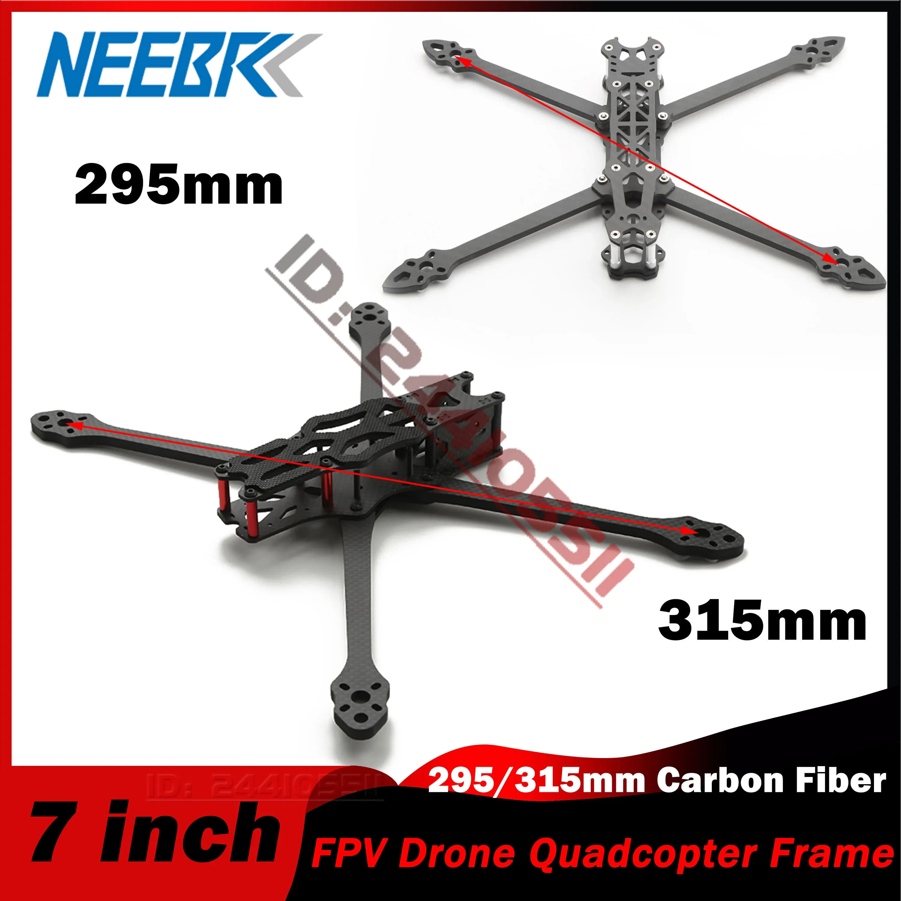 

7inch 295/315mm FPV Drone Quadcopter Frame Carbon Fiber for Mark4 APEX RC Racing Four-axle Aerial Model Plane Rack Freestyle DIY