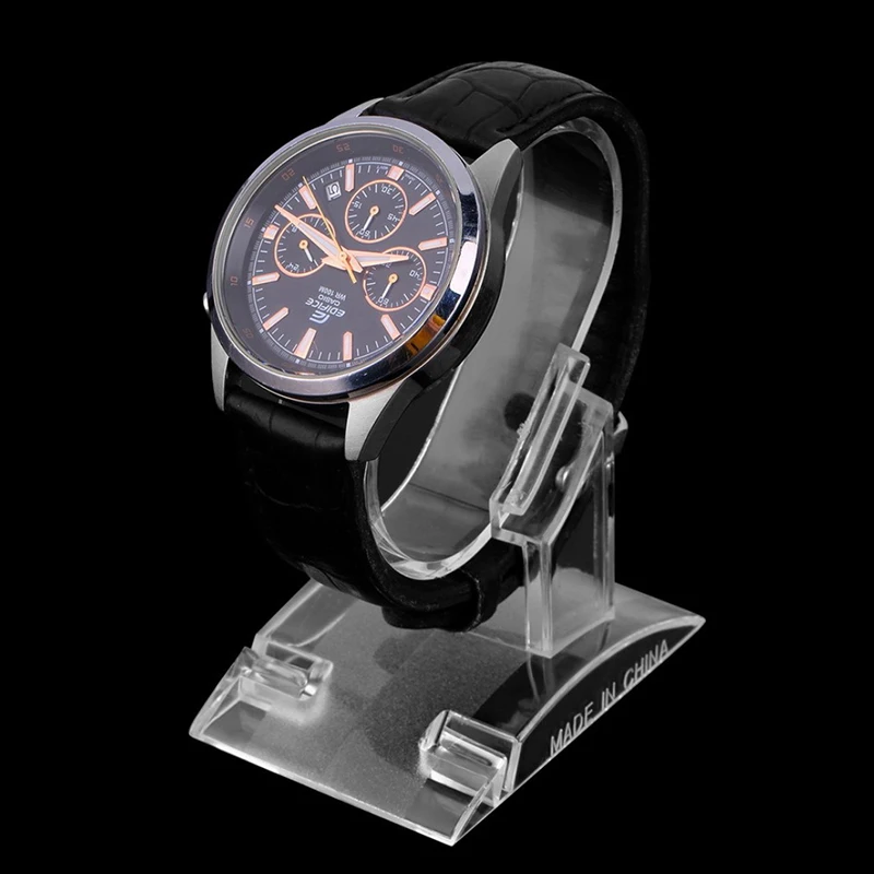 1Pcs Transparent C-shaped Watch Stents ABS Luxury Watch Bracelet Jewelry Bangle Display Stand Holder