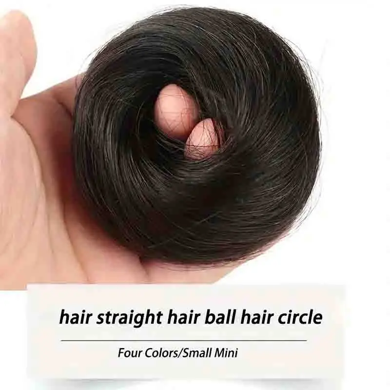 2pcs Women'S Human Hair Bun Extensions Thick Chignon Ponytail Hairpieces Easy-to-Wear Updo Bun Scrunchies for Everyday