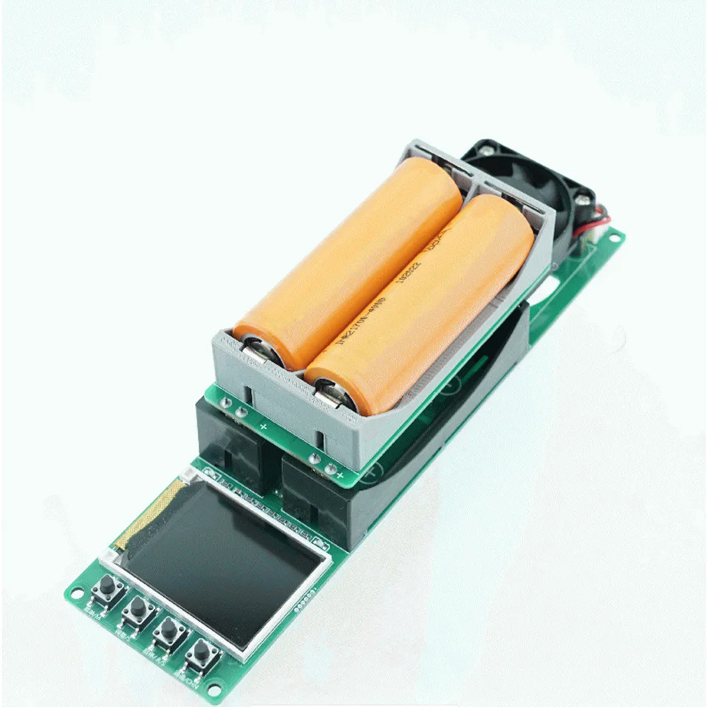 2-CH 18650 21700 Batteriekapazitätstester MAh MWh Digitales internes Widerstandsmessgerät mit 1A Ladeentladungsfunktion Lüfterkühlung – Detail 5