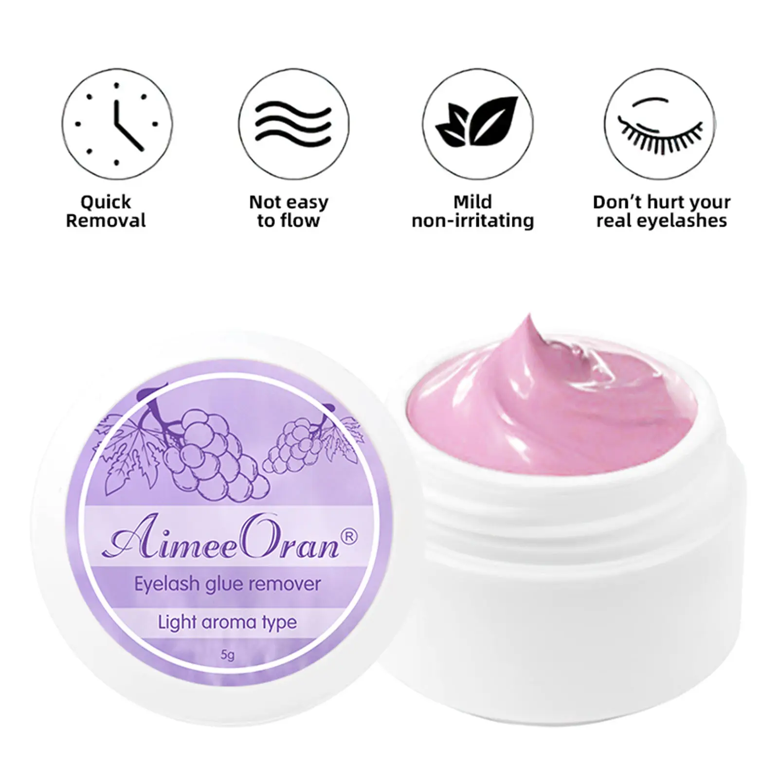 Eyelash Remover Cream Professional Eyelash Glue Remover Gel Quickly and Easily Removes Eyelash Extension Adhesive Lash Extension Sensitive Eyes