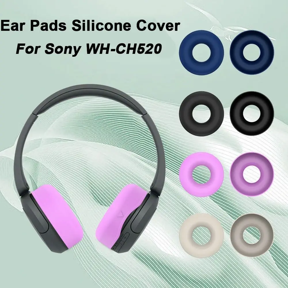 ReplacementSiliconeEarPadsCushionCoverForSonyWHCH520Headphone