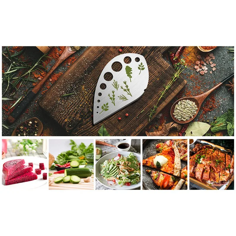 

Herb Stripper And Cutter, Stainless Steel For Oregano, Rosemary, Thyme, Kale, Etc. Parts Accessories 1 Pack