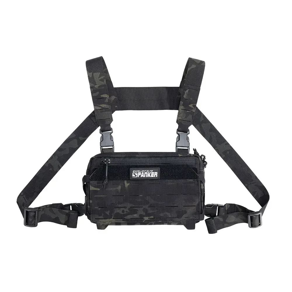 Poitrine Vest Rig Multi-function 500D Molle avec sac multi-poches