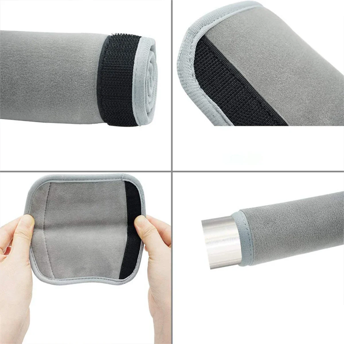 2pcs Soft Plush Refrigerator Door Handle Covers- Easy Clean, Double Door Dust Shields-ldeal for Kitchen Appliance Handles