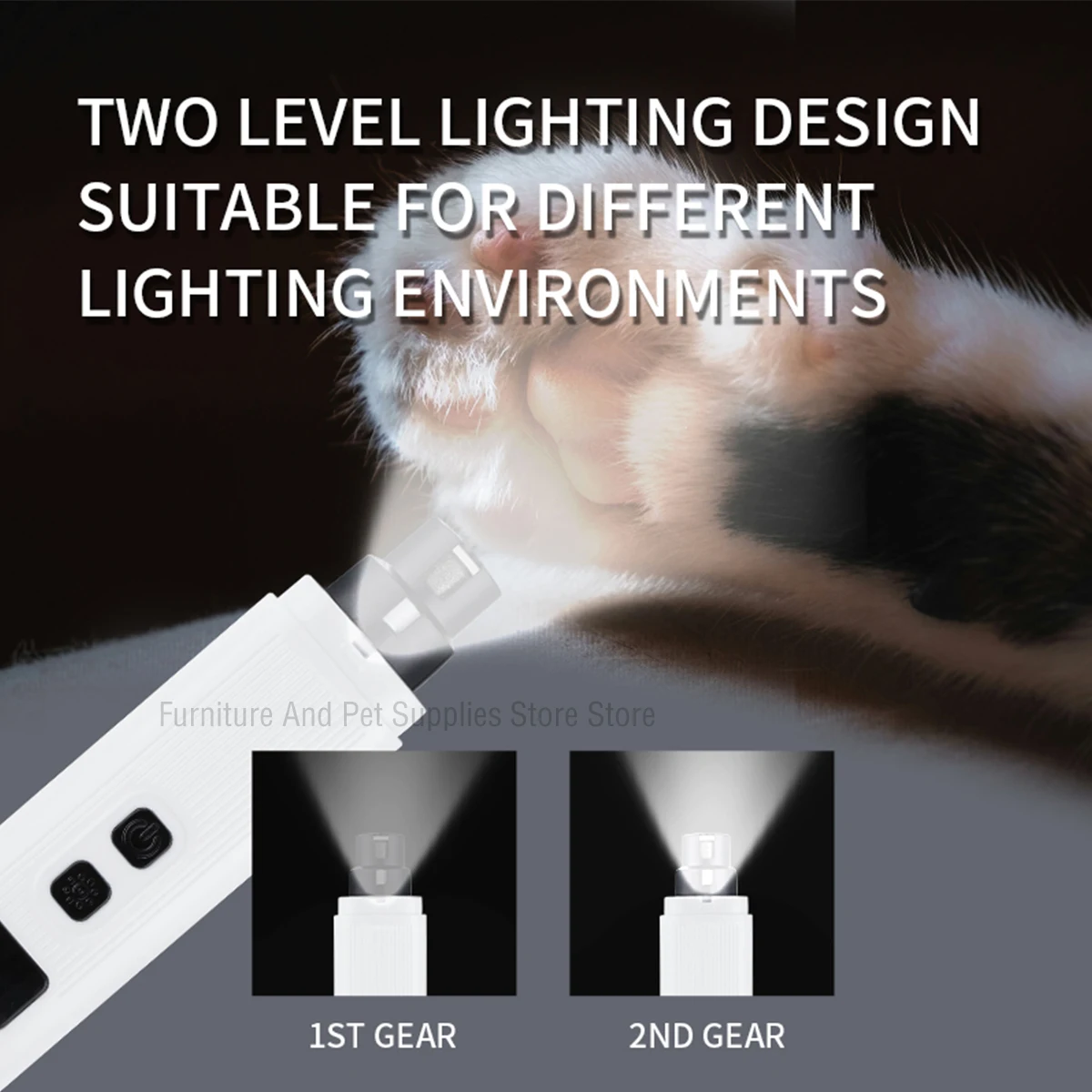 Electric Dog Nail Clippers for Dog Nail Grinders Rechargeable USB Charging LED Light Pet Quiet Cat Paws Grooming Supplies pet nail clipper,pet nail grinder