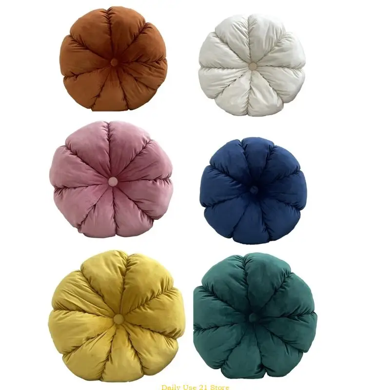 

45cm Solid Color Round Window Mat Cushion Tatami Dining Chair Cushion