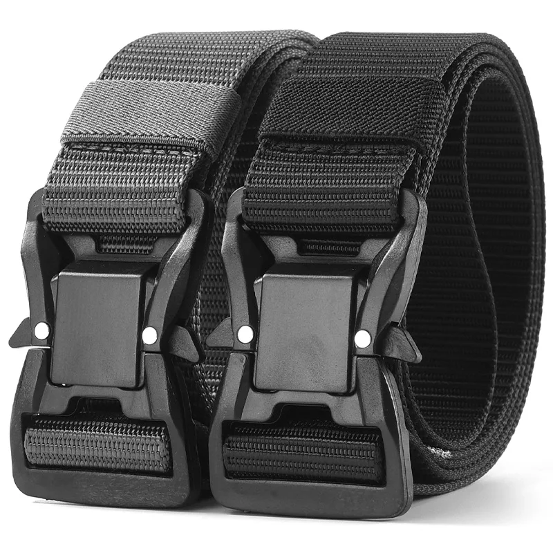 tactical belt canvas belt canvas belts tactical belts mens belt waist belt multi function belt Plus Large LONG Size 125 140 160 180cm Men's Belt Canvas Multi-functional Tactical Quick Release Magnetic Alloy Buckle Belts