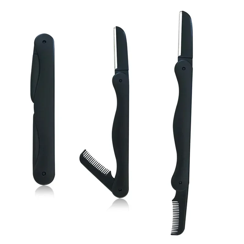 Eyebrow Trimmer Comb Micro Blade Safety Protection Eyebrow Scraper Beauty Tools Razor Face Razor