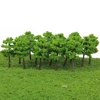 Pack of 160pcs 1/250 Scale Plastic Model Trees Train Track Street Railroad Scenery Scene for Garden Courtyard Landscape 5cm 5