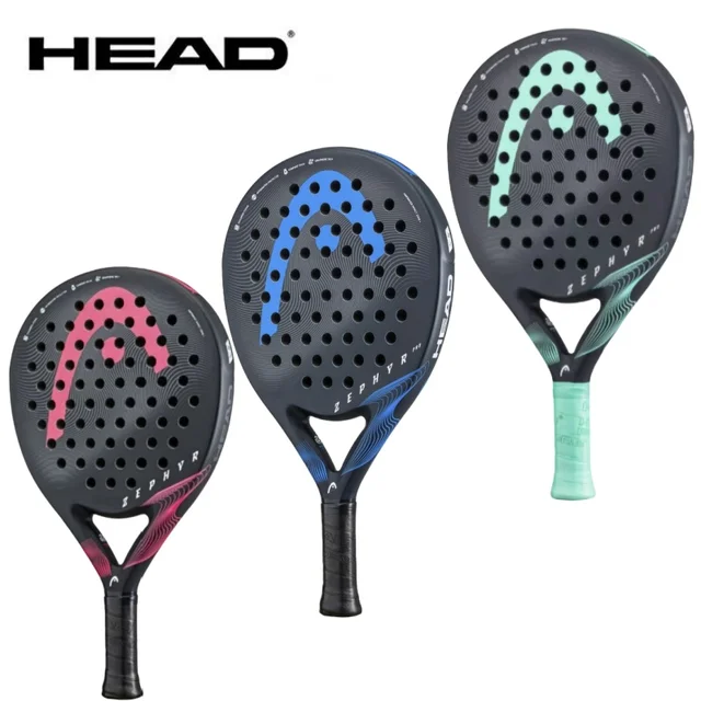Genuine HEAD Tennis Padel Rackets ZEPHYR Series Carbon Fibre EVA Memory Flex Foam Core Padel Tennis Racquets Lightweight 1