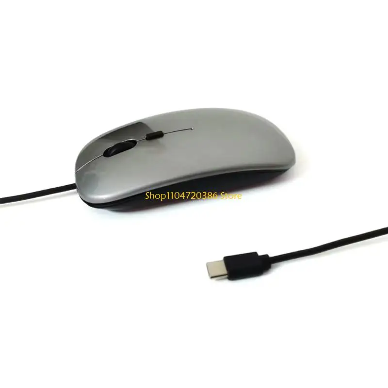 K0EA USB C Kablolu Sessiz Fare Dayanıklılık Plastik Yapı Sorunsuz Takip